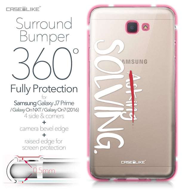 Samsung Galaxy J7 Prime / On NXT / On7 (2016) case Quote 2412 Bumper Case Protection | CASEiLIKE.com