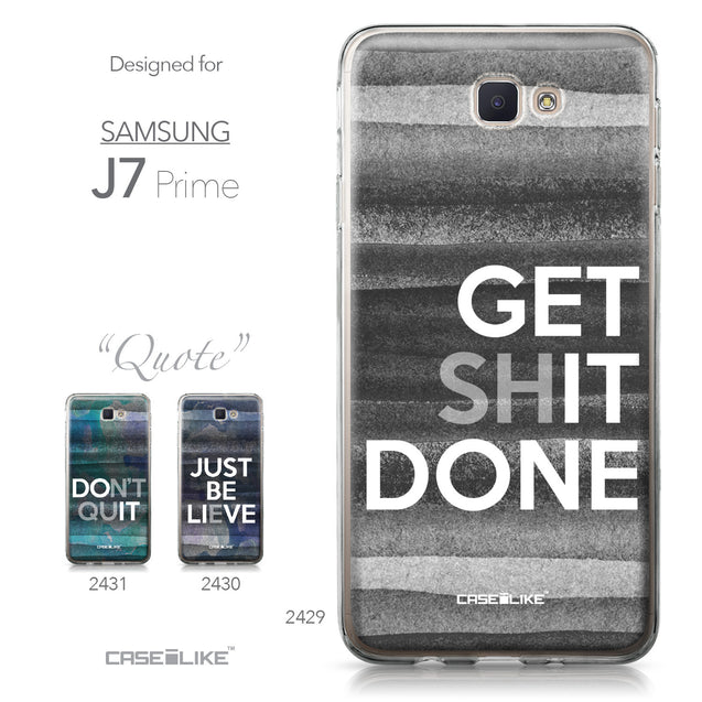 Samsung Galaxy J7 Prime / On NXT / On7 (2016) case Quote 2429 Collection | CASEiLIKE.com