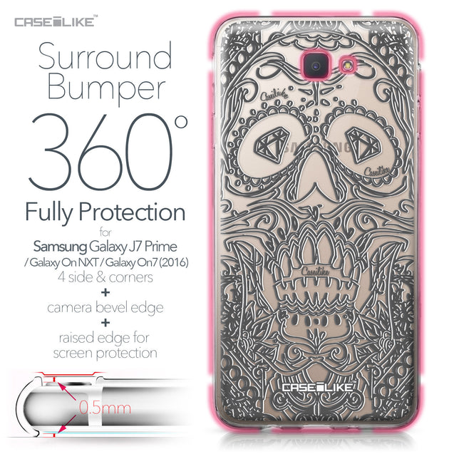 Samsung Galaxy J7 Prime / On NXT / On7 (2016) case Art of Skull 2524 Bumper Case Protection | CASEiLIKE.com
