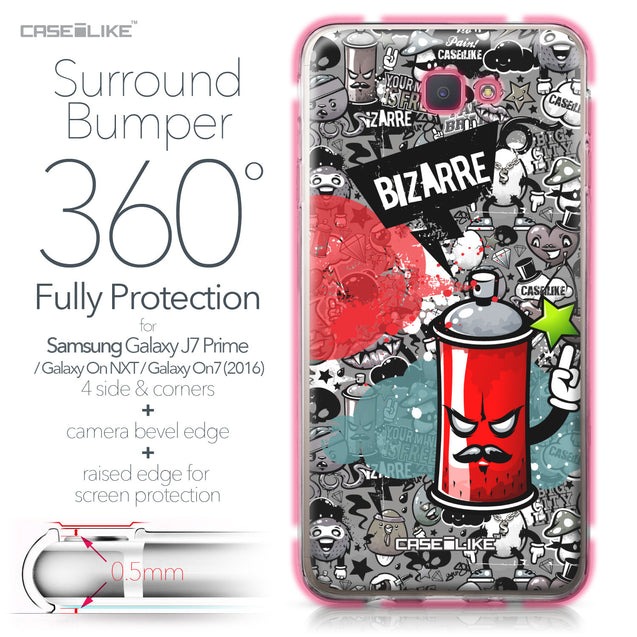 Samsung Galaxy J7 Prime / On NXT / On7 (2016) case Graffiti 2705 Bumper Case Protection | CASEiLIKE.com