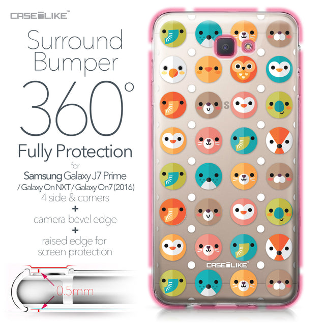 Samsung Galaxy J7 Prime / On NXT / On7 (2016) case Animal Cartoon 3638 Bumper Case Protection | CASEiLIKE.com