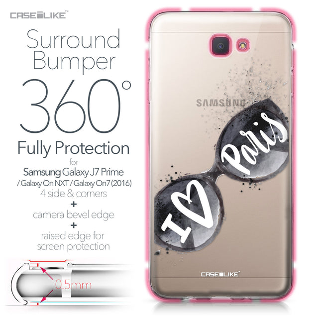 Samsung Galaxy J7 Prime / On NXT / On7 (2016) case Paris Holiday 3911 Bumper Case Protection | CASEiLIKE.com