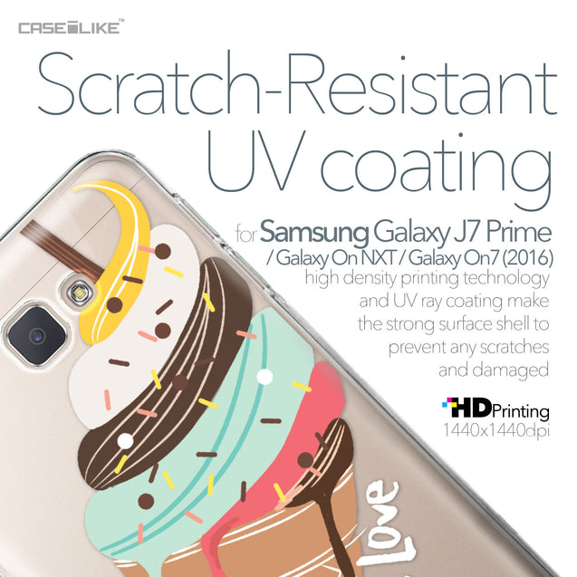 Samsung Galaxy J7 Prime / On NXT / On7 (2016) case Ice Cream 4820 with UV-Coating Scratch-Resistant Case | CASEiLIKE.com