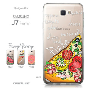 Samsung Galaxy J7 Prime / On NXT / On7 (2016) case Pizza 4822 Collection | CASEiLIKE.com