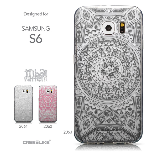 Collection - CASEiLIKE Samsung Galaxy S6 back cover Indian Line Art 2063