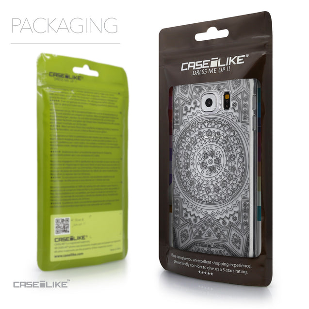Packaging - CASEiLIKE Samsung Galaxy S6 back cover Indian Line Art 2063