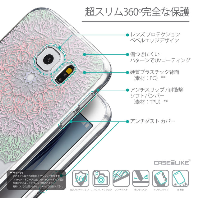 Details in Japanese - CASEiLIKE Samsung Galaxy S6 back cover Mandala Art 2092