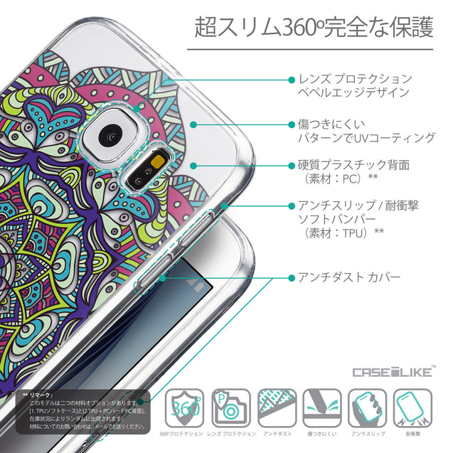 Details in Japanese - CASEiLIKE Samsung Galaxy S6 back cover Mandala Art 2094