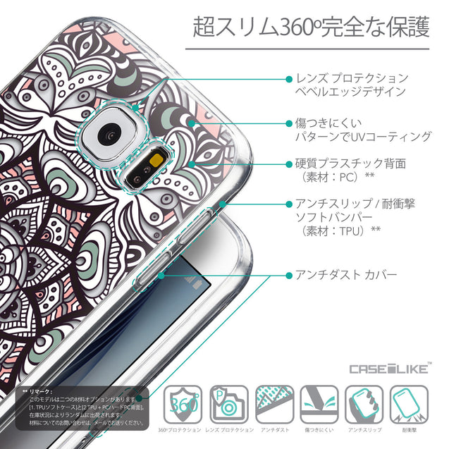 Details in Japanese - CASEiLIKE Samsung Galaxy S6 back cover Mandala Art 2095