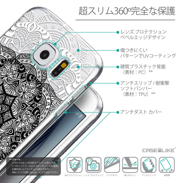 Details in Japanese - CASEiLIKE Samsung Galaxy S6 back cover Mandala Art 2097