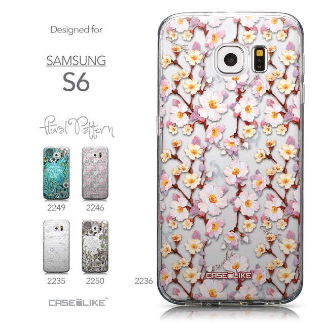 Collection - CASEiLIKE Samsung Galaxy S6 back cover Watercolor Floral 2236