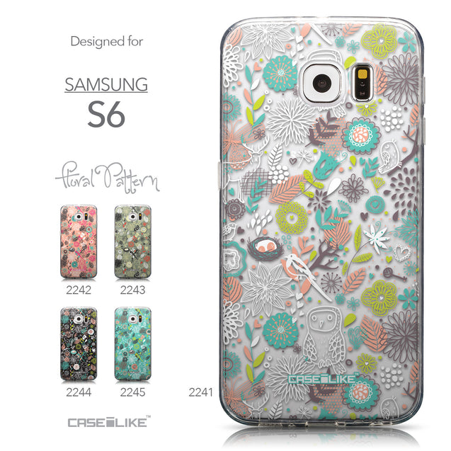 Collection - CASEiLIKE Samsung Galaxy S6 back cover Spring Forest White 2241