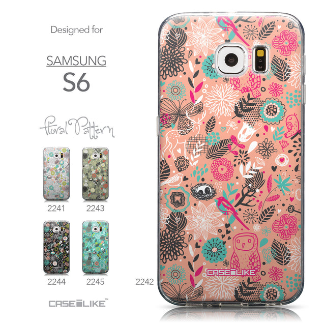 Collection - CASEiLIKE Samsung Galaxy S6 back cover Spring Forest Pink 2242