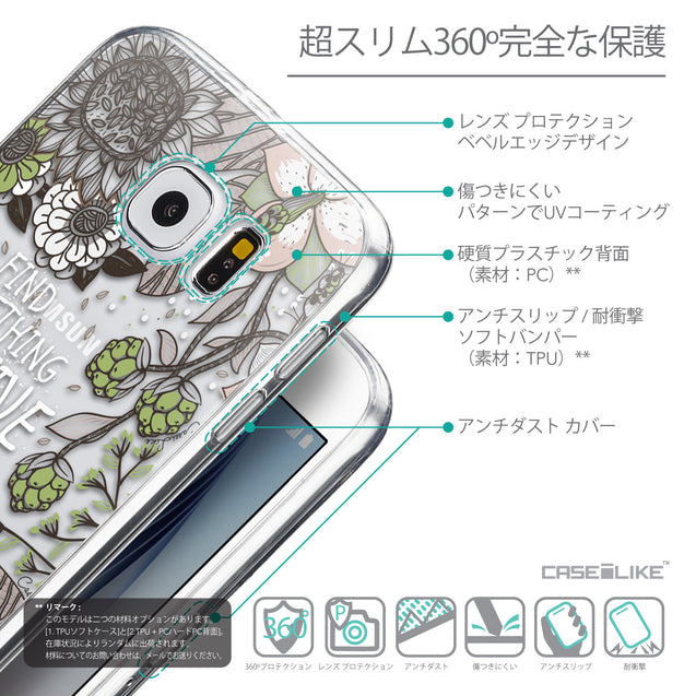 Details in Japanese - CASEiLIKE Samsung Galaxy S6 back cover Blooming Flowers 2250