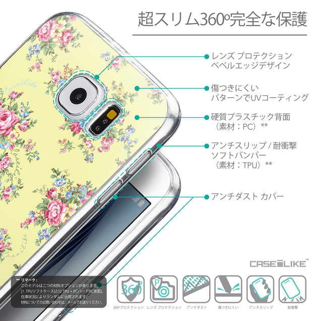 Details in Japanese - CASEiLIKE Samsung Galaxy S6 back cover Floral Rose Classic 2264