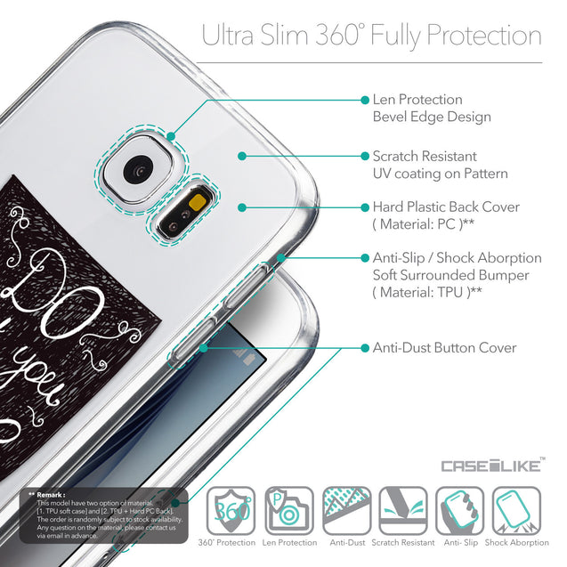 Details in English - CASEiLIKE Samsung Galaxy S6 back cover Quote 2400
