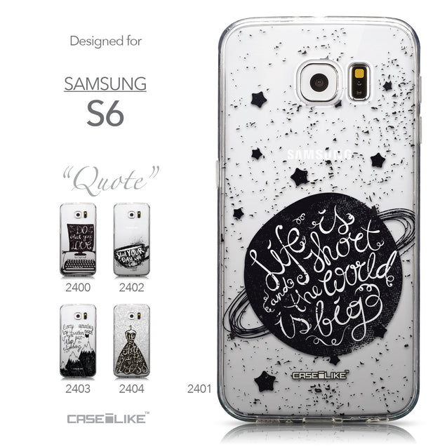 Collection - CASEiLIKE Samsung Galaxy S6 back cover Quote 2401