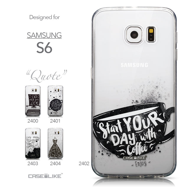 Collection - CASEiLIKE Samsung Galaxy S6 back cover Quote 2402