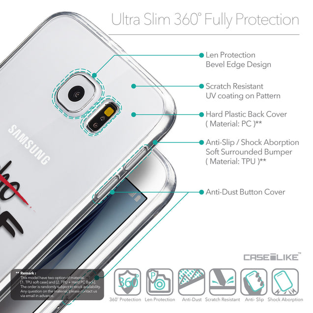 Details in English - CASEiLIKE Samsung Galaxy S6 back cover Quote 2405