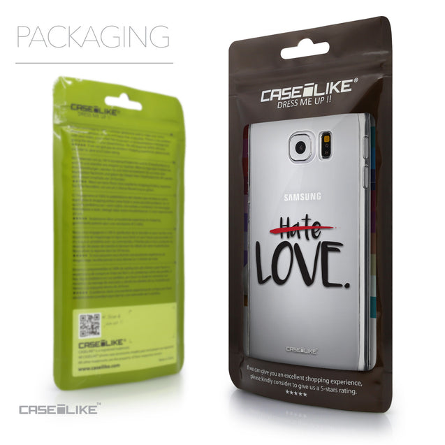 Packaging - CASEiLIKE Samsung Galaxy S6 back cover Quote 2406