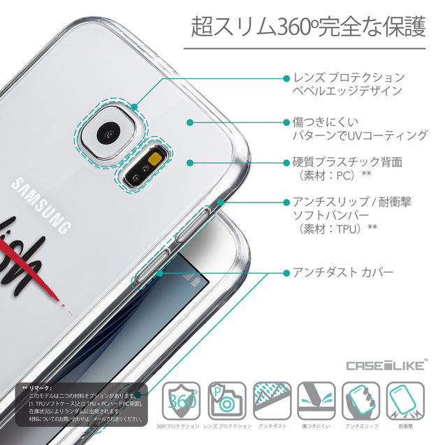Details in Japanese - CASEiLIKE Samsung Galaxy S6 back cover Quote 2407