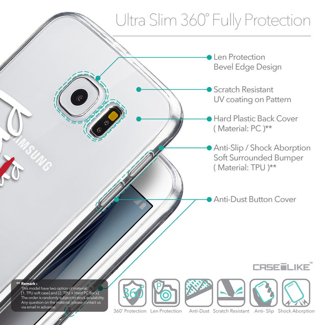 Details in English - CASEiLIKE Samsung Galaxy S6 back cover Quote 2409