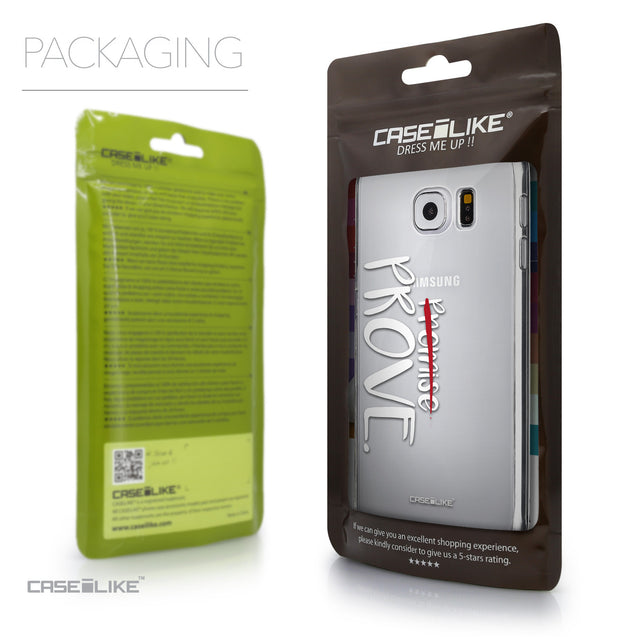 Packaging - CASEiLIKE Samsung Galaxy S6 back cover Quote 2409