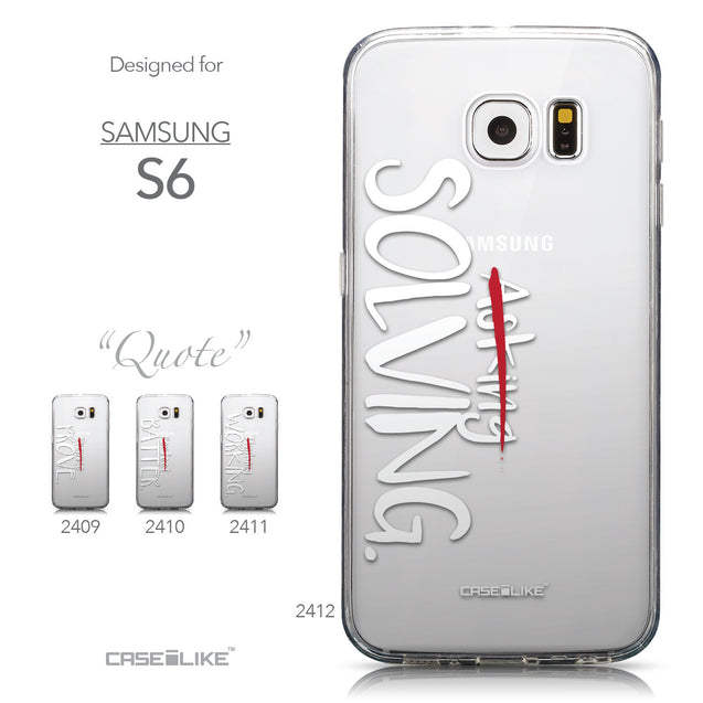 Collection - CASEiLIKE Samsung Galaxy S6 back cover Quote 2412
