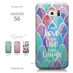 Collection - CASEiLIKE Samsung Galaxy S6 back cover Quote 2417