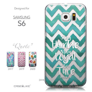 Collection - CASEiLIKE Samsung Galaxy S6 back cover Quote 2418