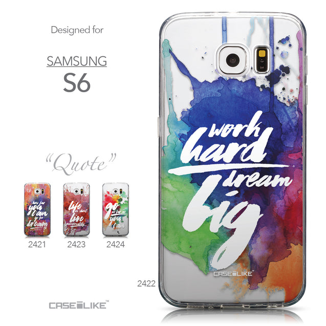 Collection - CASEiLIKE Samsung Galaxy S6 back cover Quote 2422