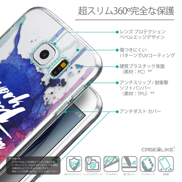 Details in Japanese - CASEiLIKE Samsung Galaxy S6 back cover Quote 2422