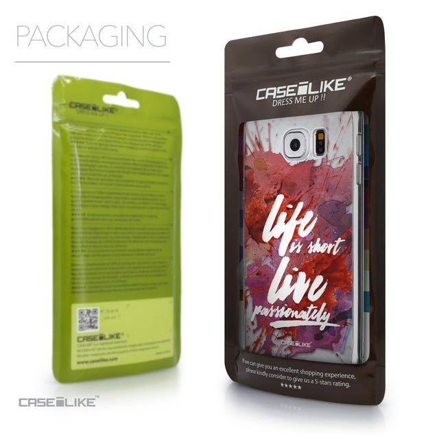Packaging - CASEiLIKE Samsung Galaxy S6 back cover Quote 2423