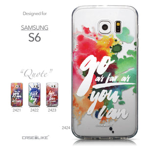 Collection - CASEiLIKE Samsung Galaxy S6 back cover Quote 2424
