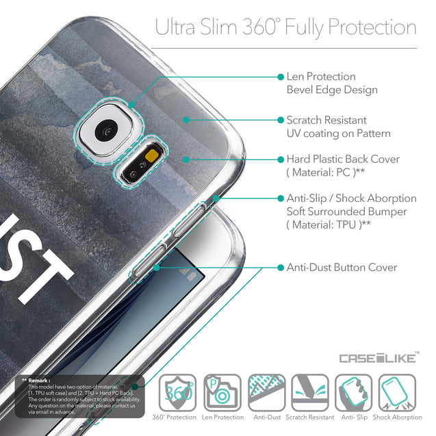 Details in English - CASEiLIKE Samsung Galaxy S6 back cover Quote 2430