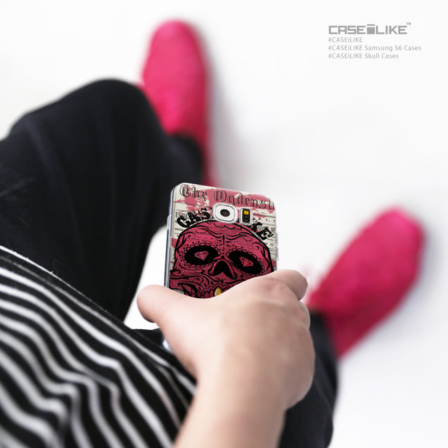 Share - CASEiLIKE Samsung Galaxy S6 back cover Art of Skull 2523