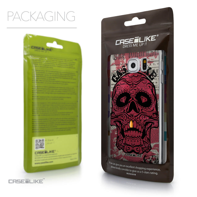 Packaging - CASEiLIKE Samsung Galaxy S6 back cover Art of Skull 2523