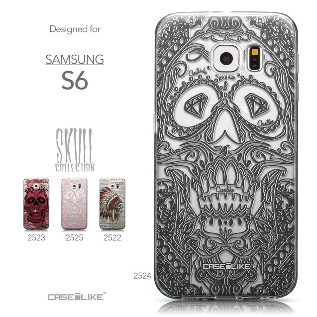 Collection - CASEiLIKE Samsung Galaxy S6 back cover Art of Skull 2524