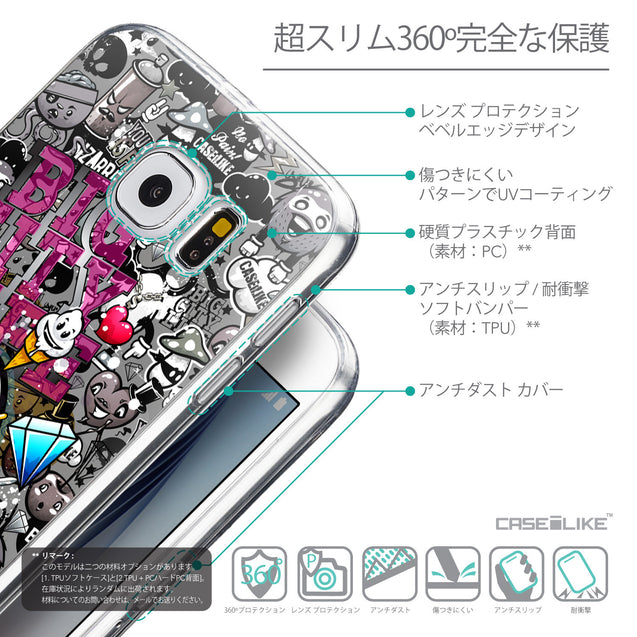 Details in Japanese - CASEiLIKE Samsung Galaxy S6 back cover Graffiti 2704