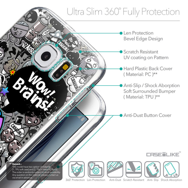 Details in English - CASEiLIKE Samsung Galaxy S6 back cover Graffiti 2707