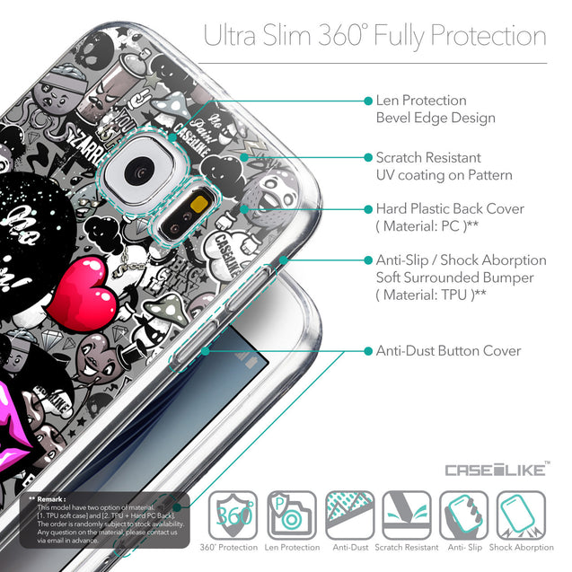 Details in English - CASEiLIKE Samsung Galaxy S6 back cover Graffiti 2708