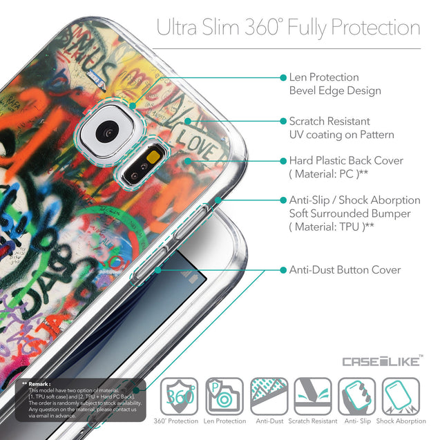 Details in English - CASEiLIKE Samsung Galaxy S6 back cover Graffiti 2721