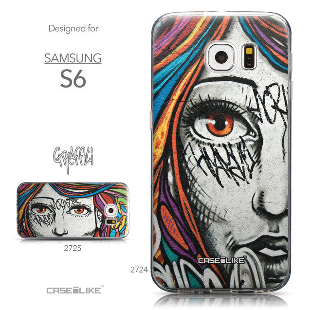 Collection - CASEiLIKE Samsung Galaxy S6 back cover Graffiti Girl 2724