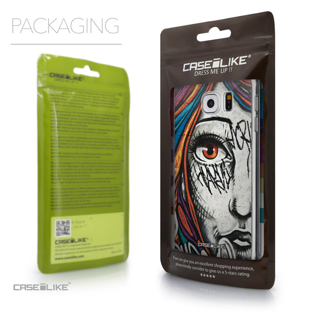 Packaging - CASEiLIKE Samsung Galaxy S6 back cover Graffiti Girl 2724