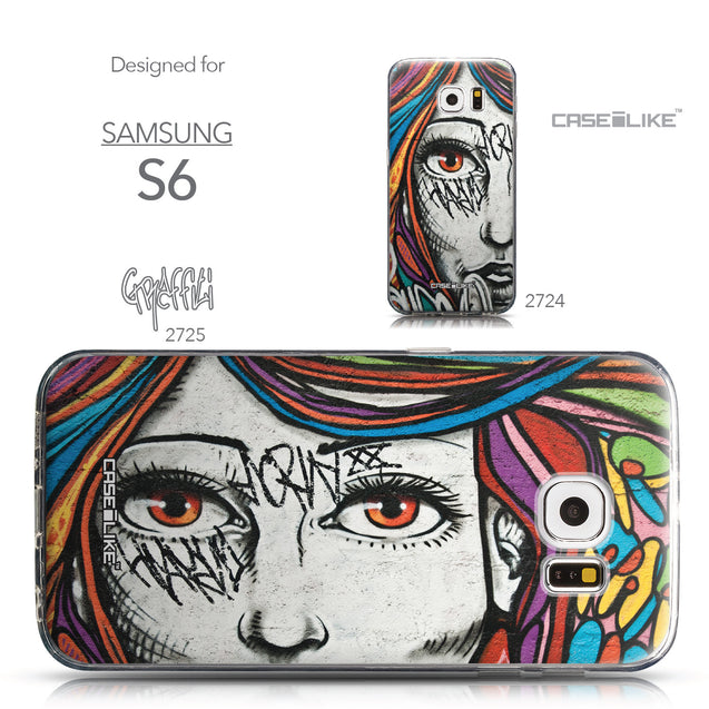 Collection - CASEiLIKE Samsung Galaxy S6 back cover Graffiti Girl 2725