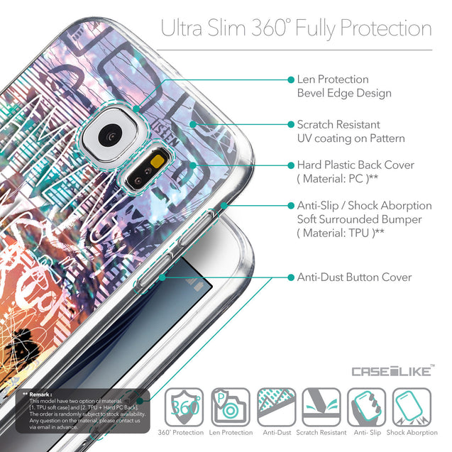 Details in English - CASEiLIKE Samsung Galaxy S6 back cover Graffiti 2729