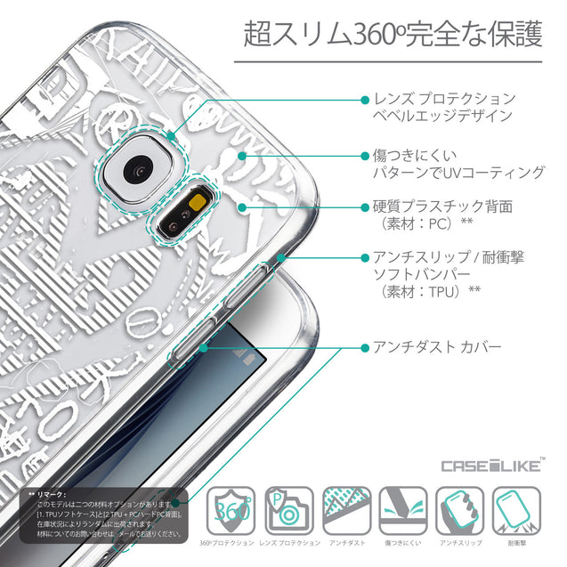 Details in Japanese - CASEiLIKE Samsung Galaxy S6 back cover Graffiti 2730