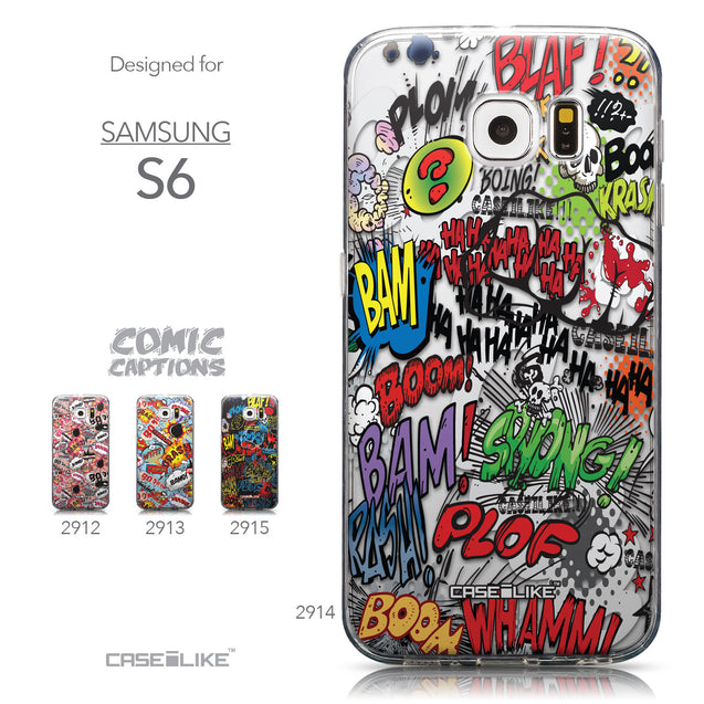 Collection - CASEiLIKE Samsung Galaxy S6 back cover Comic Captions 2914