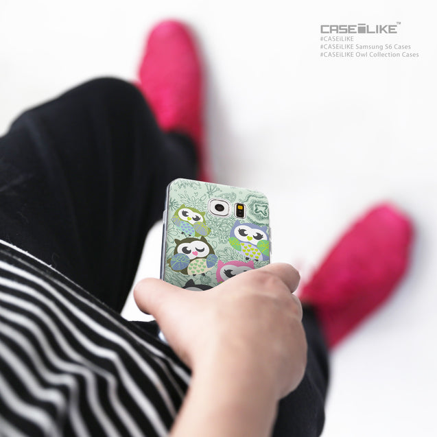 Share - CASEiLIKE Samsung Galaxy S6 back cover Owl Graphic Design 3313