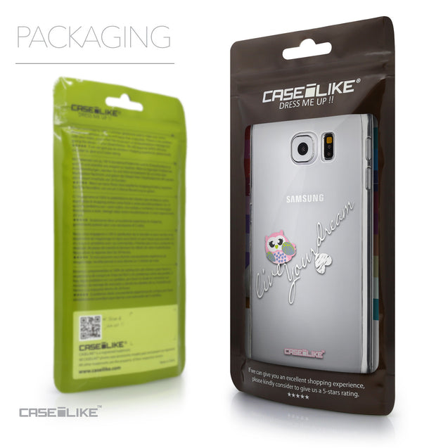 Packaging - CASEiLIKE Samsung Galaxy S6 back cover Owl Graphic Design 3314
